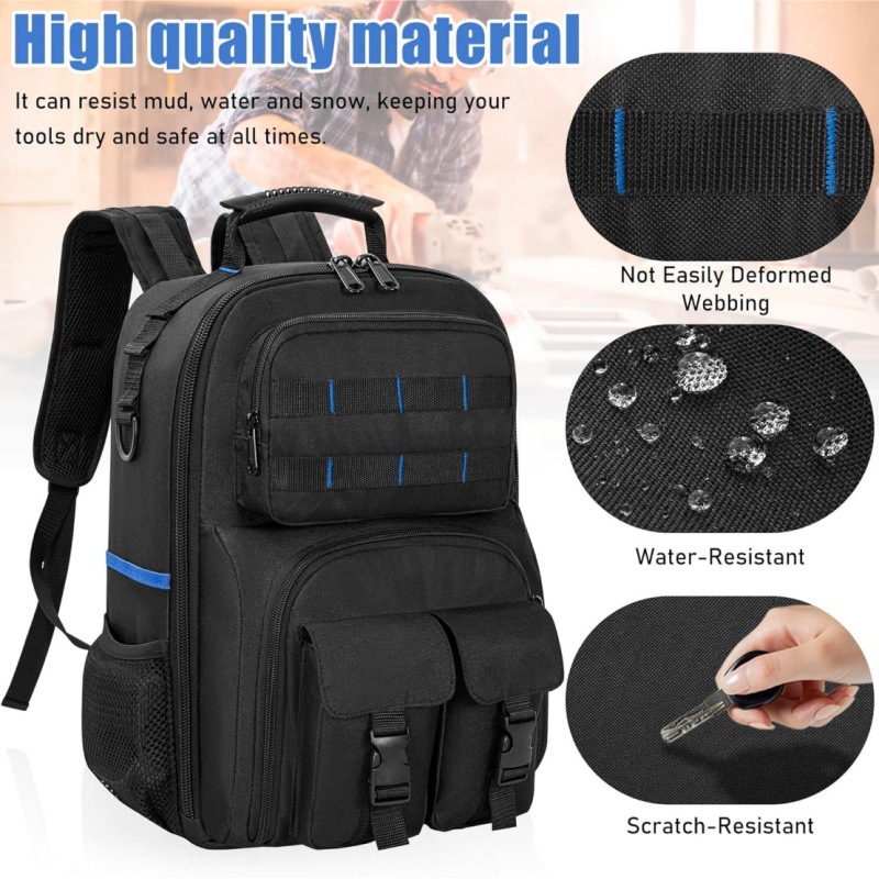Phone Zone Accessories & Repair Photos - Slijtvaste Oxford-doek gereedschapsrugzak, hardware-accessoires, gecombineerde opbergruimte,