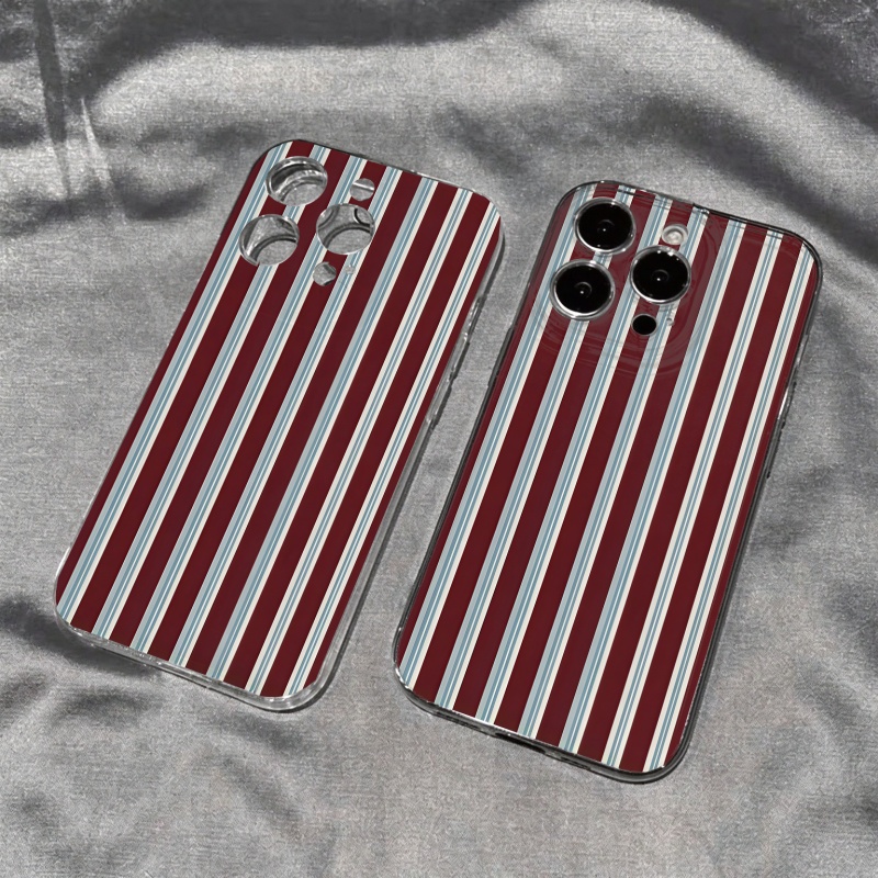 Apple Iphone 15 - Zachte telefoonhoes met een bordeauxrood en