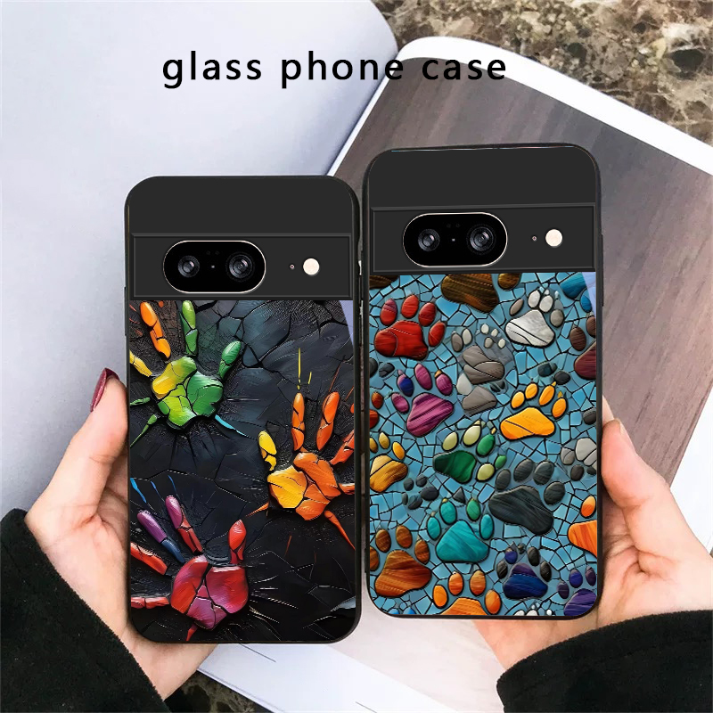 Google Pixel 9 Pro - Dierenpootafdruk Steen voor Google Pixel 8